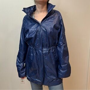 ANATOMIE luxury travel jacket zip up draw string LULULEMON size S blue - Read